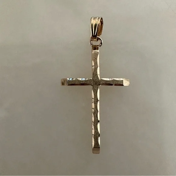 14k Solid Gold Cross - Picture 2 of 15